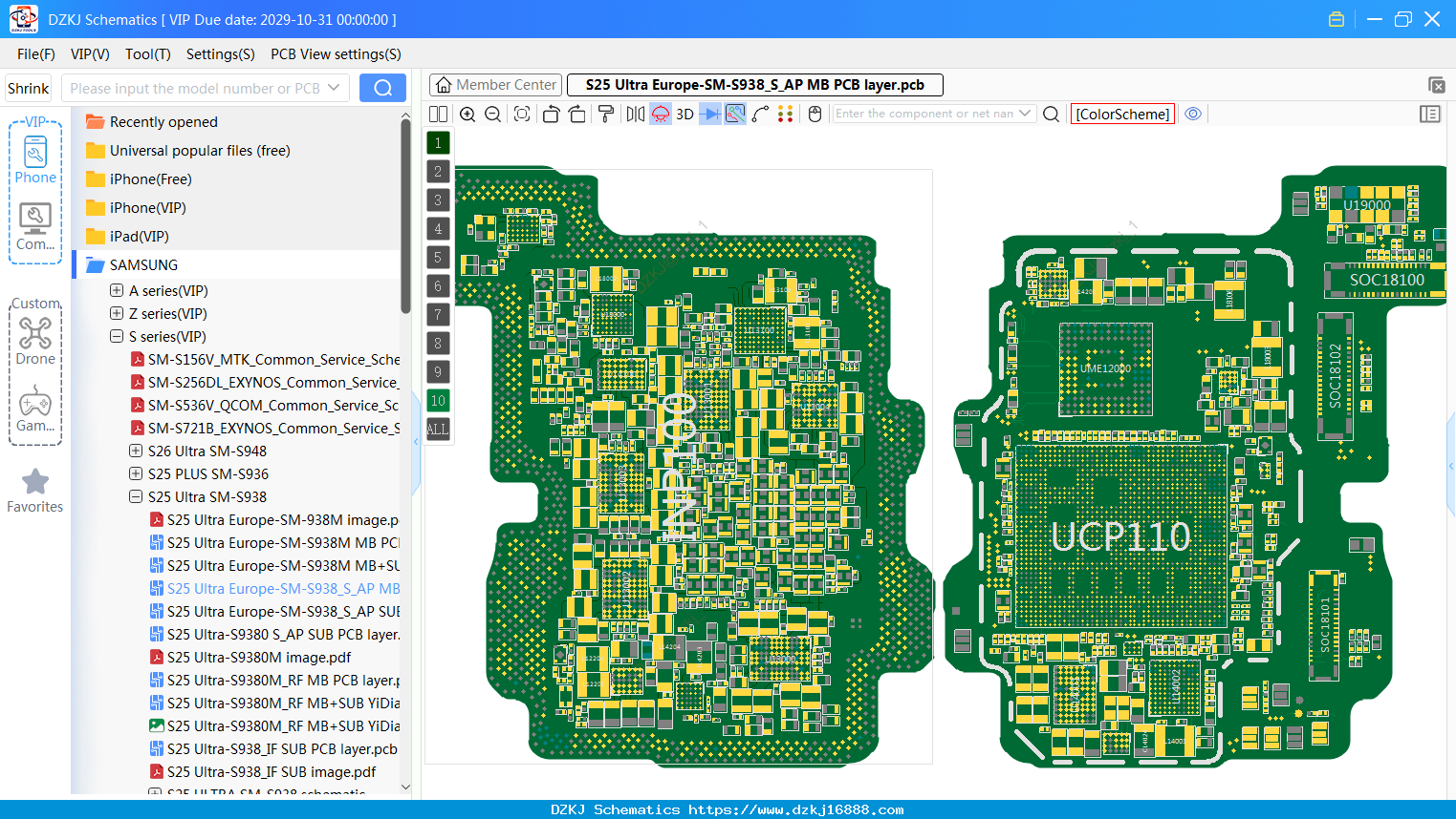 SAMSUNG S25 Ultra Europe-SM-S938_S_AP MB PCB Layer